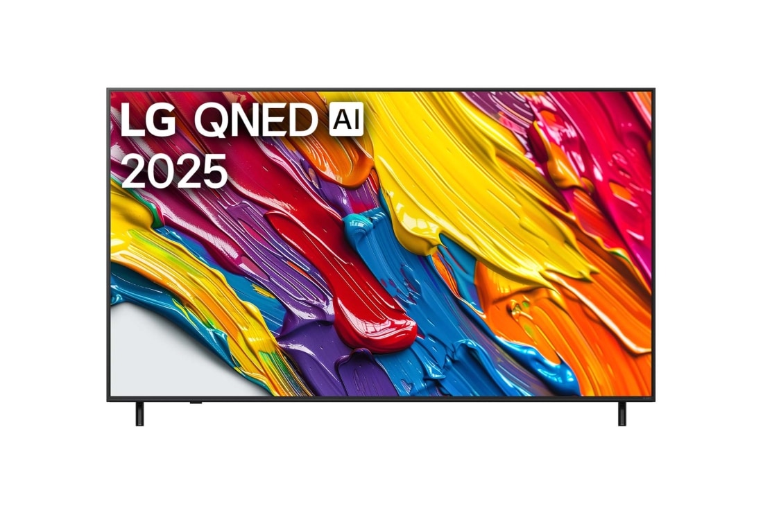 LG 75 tolline LG QNED AI QNED82 4K nutiteler 2025, LG QNED82 TV tagantvaade, 75QNED82A3B