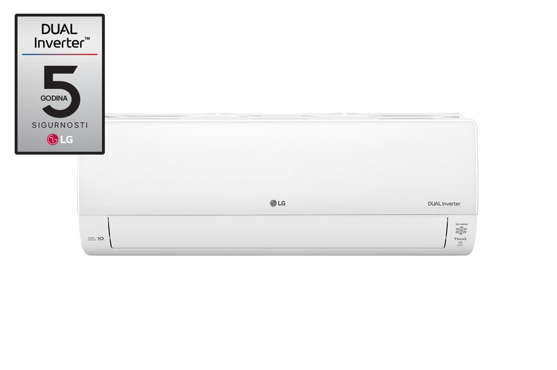 LG DC24RK DUALCOOL Deluxe - DualInverter klima-uređaj, i ThinQ WiFi kontrolom, Prikaz spreda, DC24RK