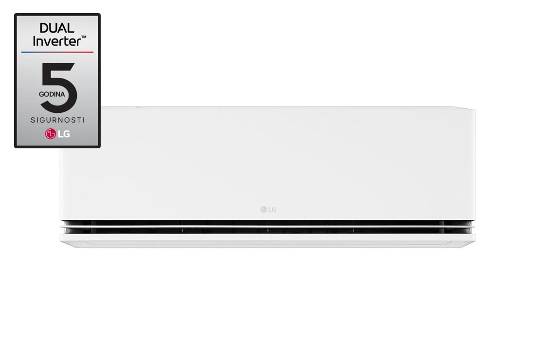 LG DUALCOOL Deluxe, Blagi protok vazduha, 3,5 kW Split klima-uređaj, Prednja strana, H12S1D