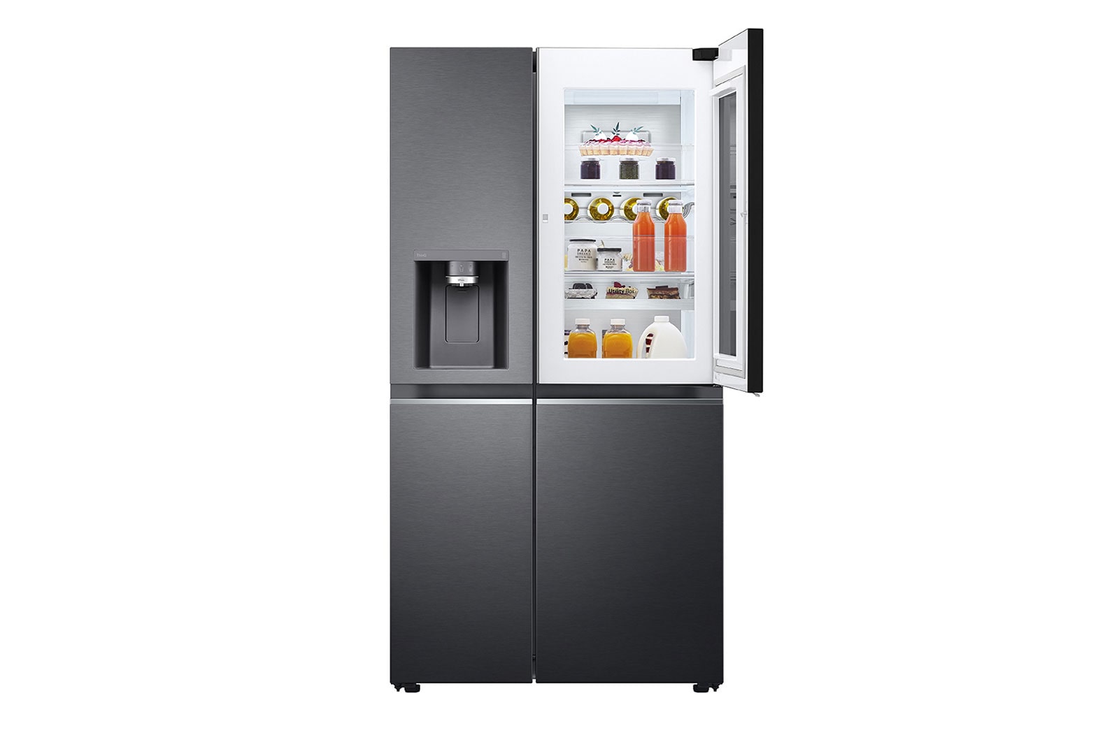 LG ตู้เย็น Instaview Door-in-Door รุ่น GC-X257CQES ขนาด 22.4 คิว ระบบ Inverter Linear Compressor พร้อม Smart WI-FI control ควบคุมสั่งงานผ่านสมาร์ทโฟน, GC-X257CQES